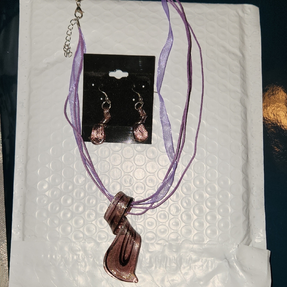 Handcrafted Artisan Glass Jewelry Set
